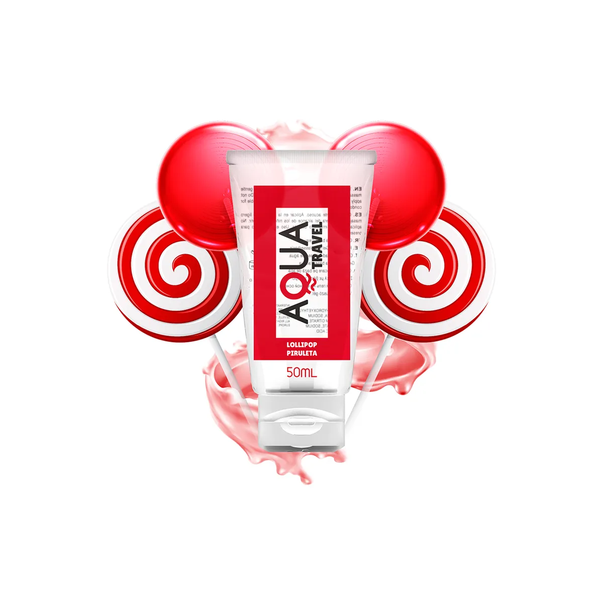 Lollipop Flavour Gleitmittel auf Wasserbasis - 50 ml von Aqua Travel | Fesselliebe.de
