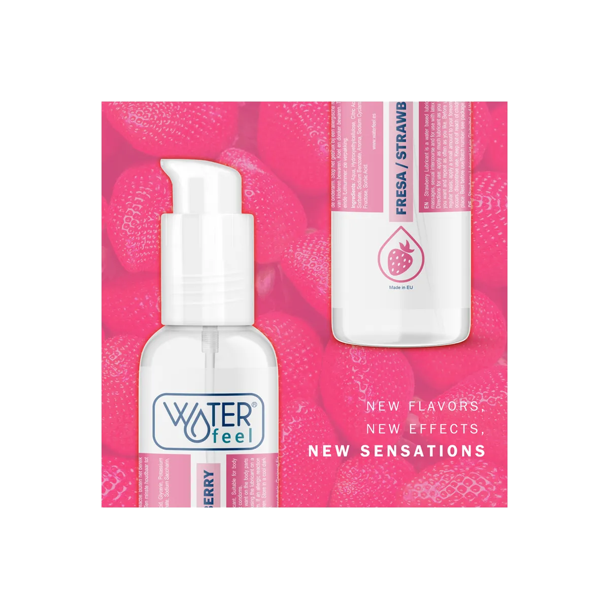Gleitmittel auf Erdbeerwasserbasis 175 ml von Waterfeel | Fesselliebe.de