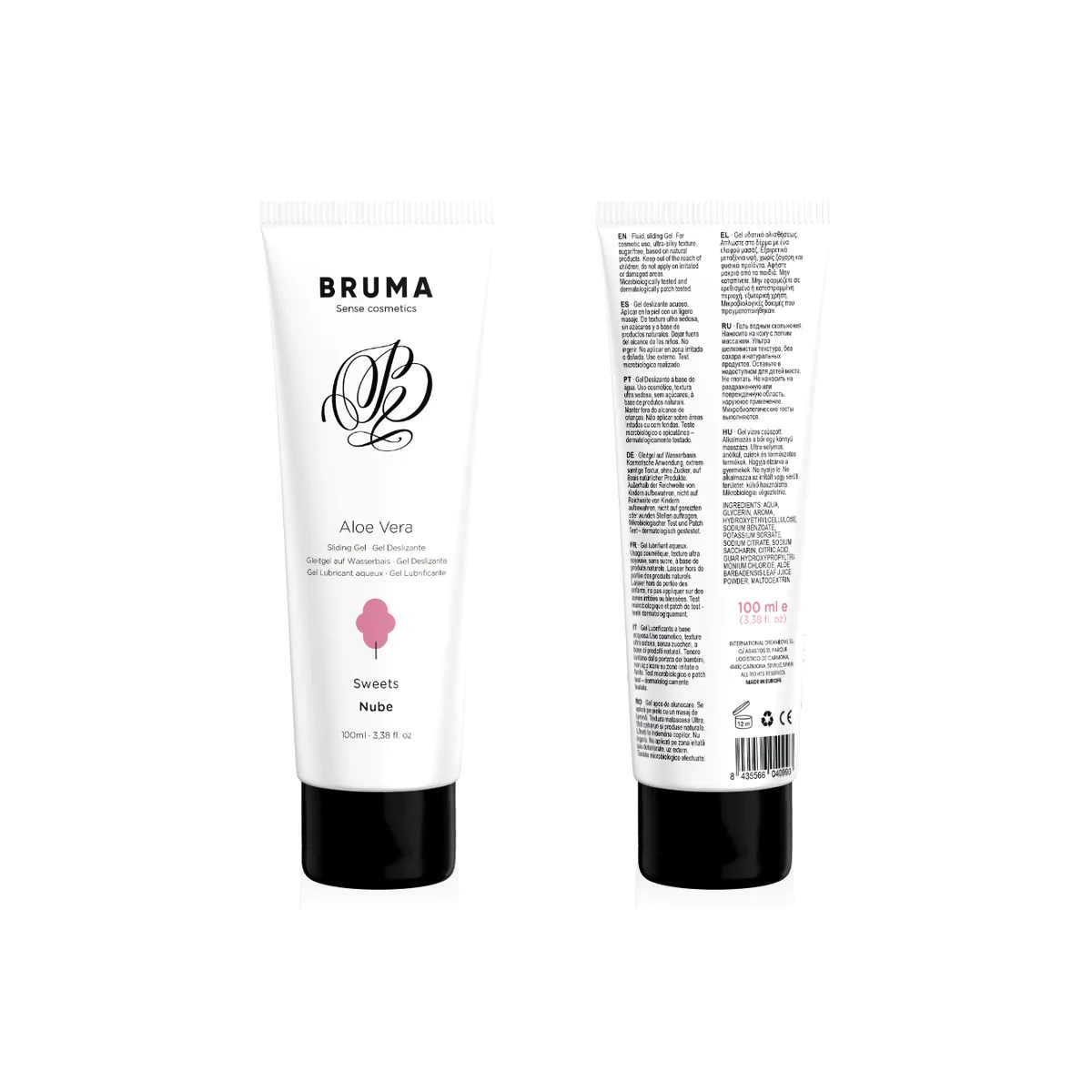 Aloe Vera Gleitgel Zuckerwatte Geschmack 100 ml von Bruma | Fesselliebe.de