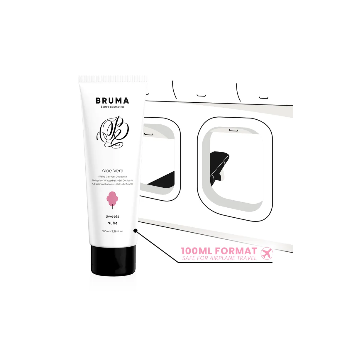 Aloe Vera Gleitgel Zuckerwatte Geschmack 100 ml von Bruma | Fesselliebe.de