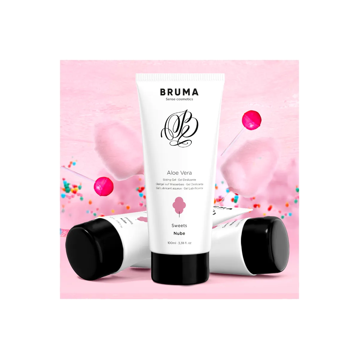 Aloe Vera Gleitgel Zuckerwatte Geschmack 100 ml von Bruma | Fesselliebe.de