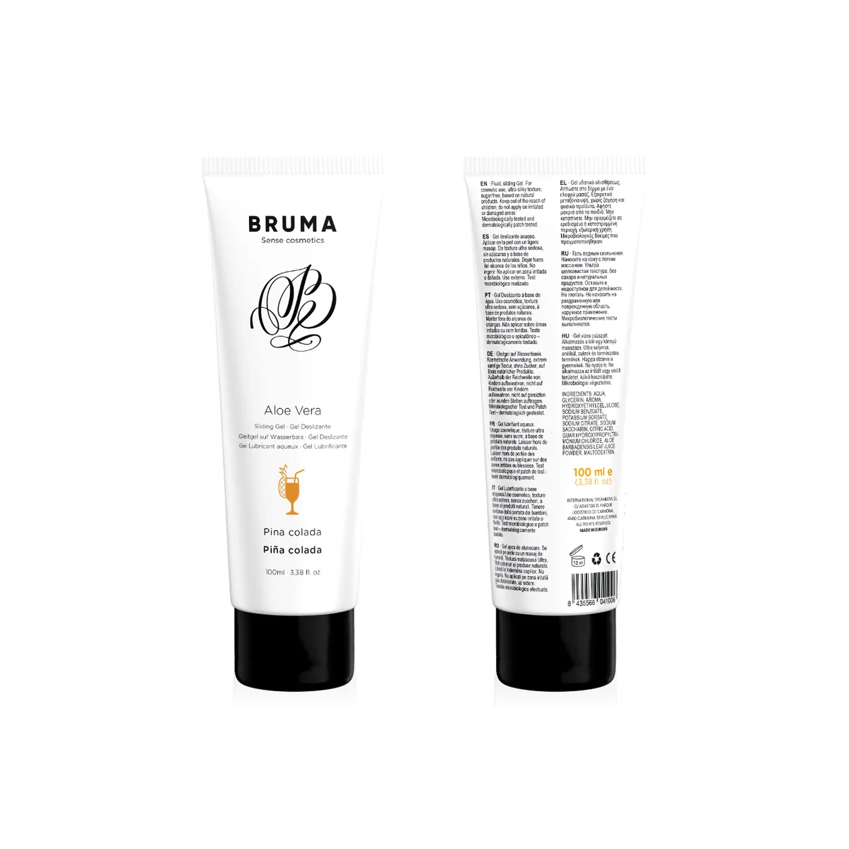 Aloe Vera Gleitgel Pina Colada Geschmack 100 ml von Bruma | Fesselliebe.de