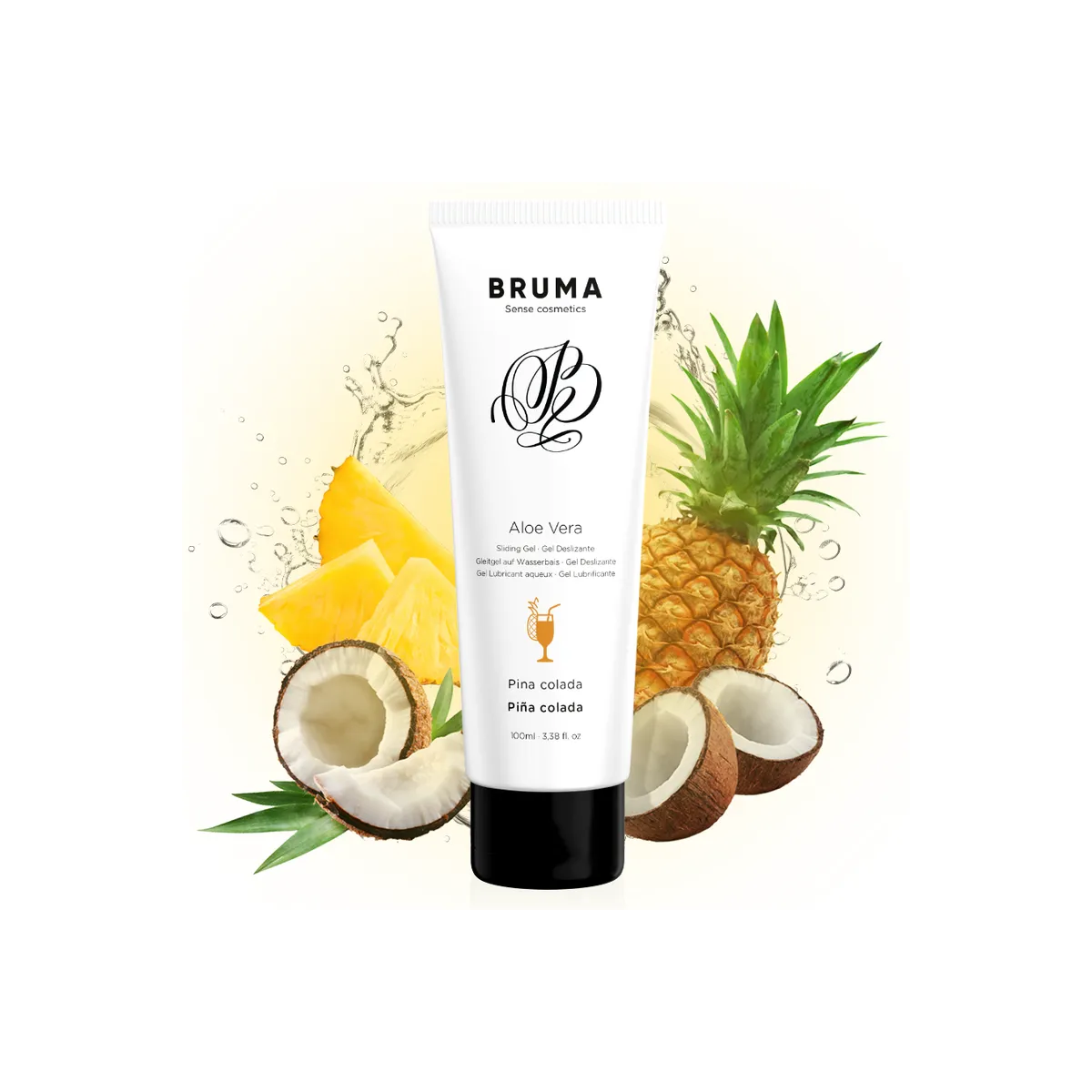 Aloe Vera Gleitgel Pina Colada Geschmack 100 ml von Bruma | Fesselliebe.de