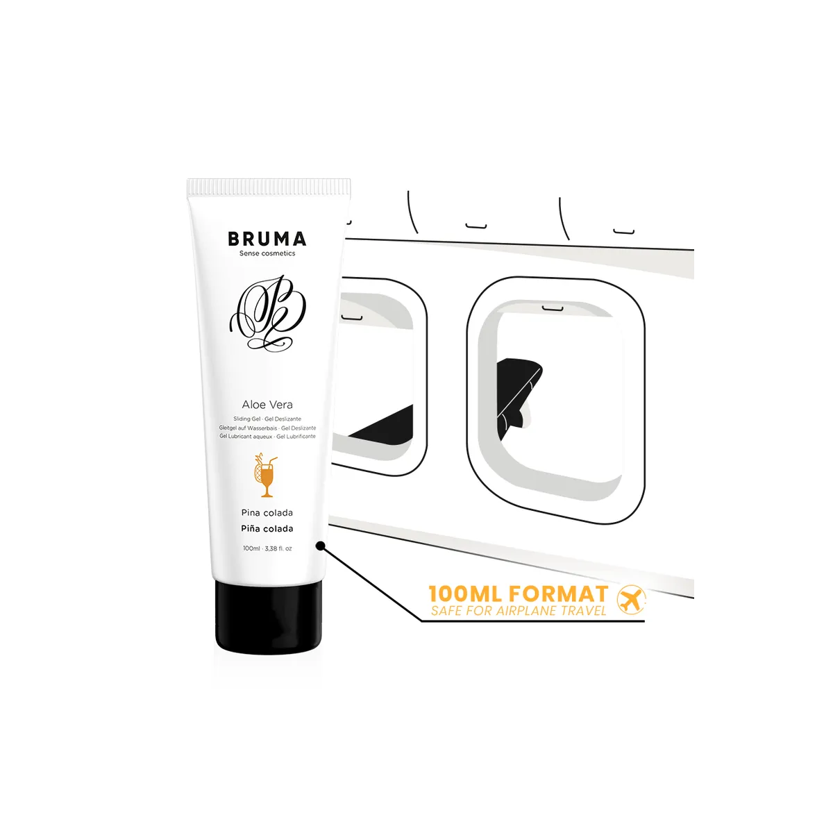 Aloe Vera Gleitgel Pina Colada Geschmack 100 ml von Bruma | Fesselliebe.de