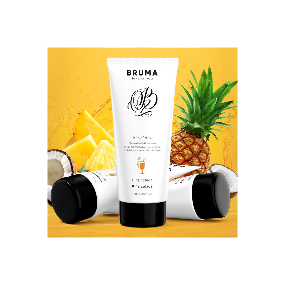 Aloe Vera Gleitgel Pina Colada Geschmack 100 ml von Bruma | Fesselliebe.de