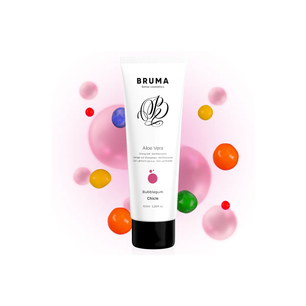 Aloe Vera Gleitgel Bubblegum Geschmack 100 ml von Bruma | Fesselliebe.de