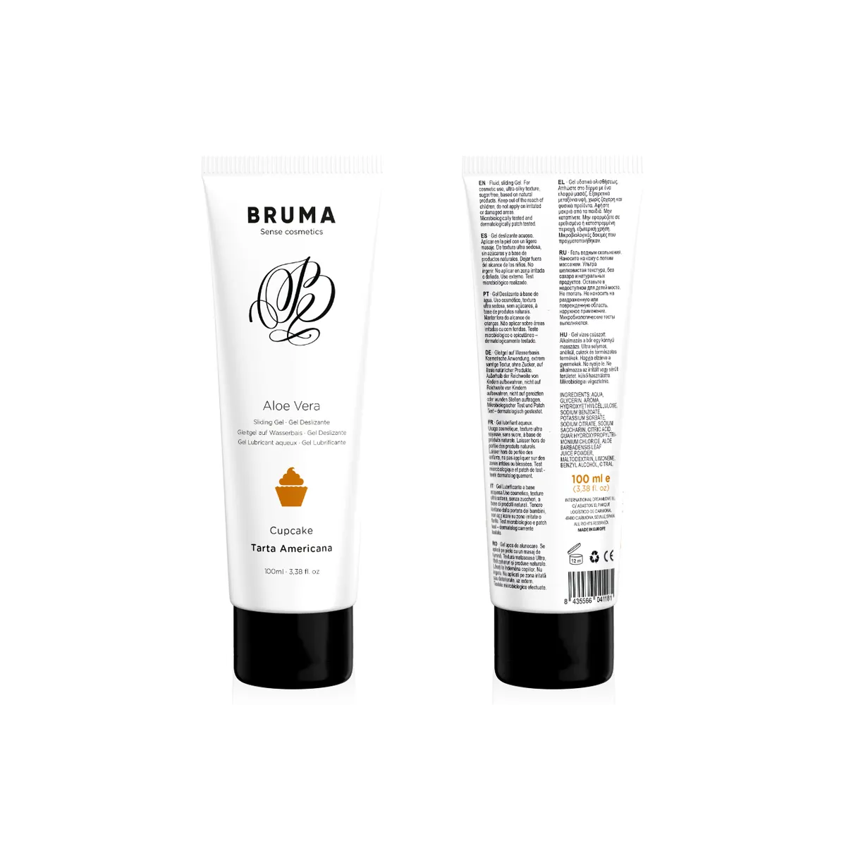 Aloe Vera Gleitgel Cupcake-Geschmack 100 ml von Bruma | Fesselliebe.de