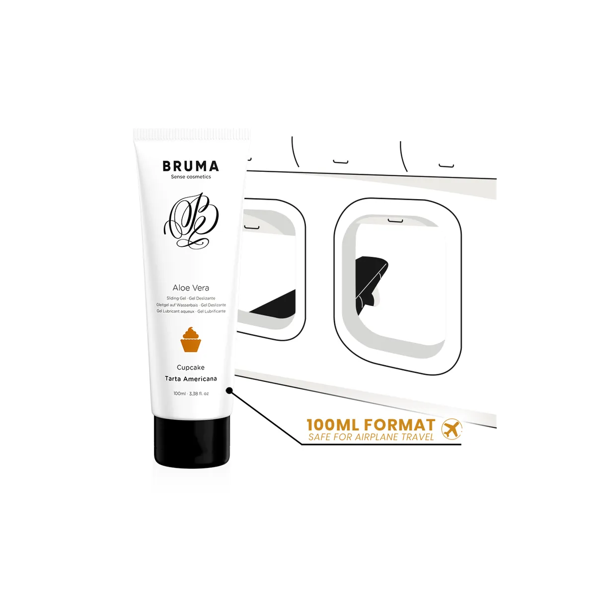 Aloe Vera Gleitgel Cupcake-Geschmack 100 ml von Bruma | Fesselliebe.de