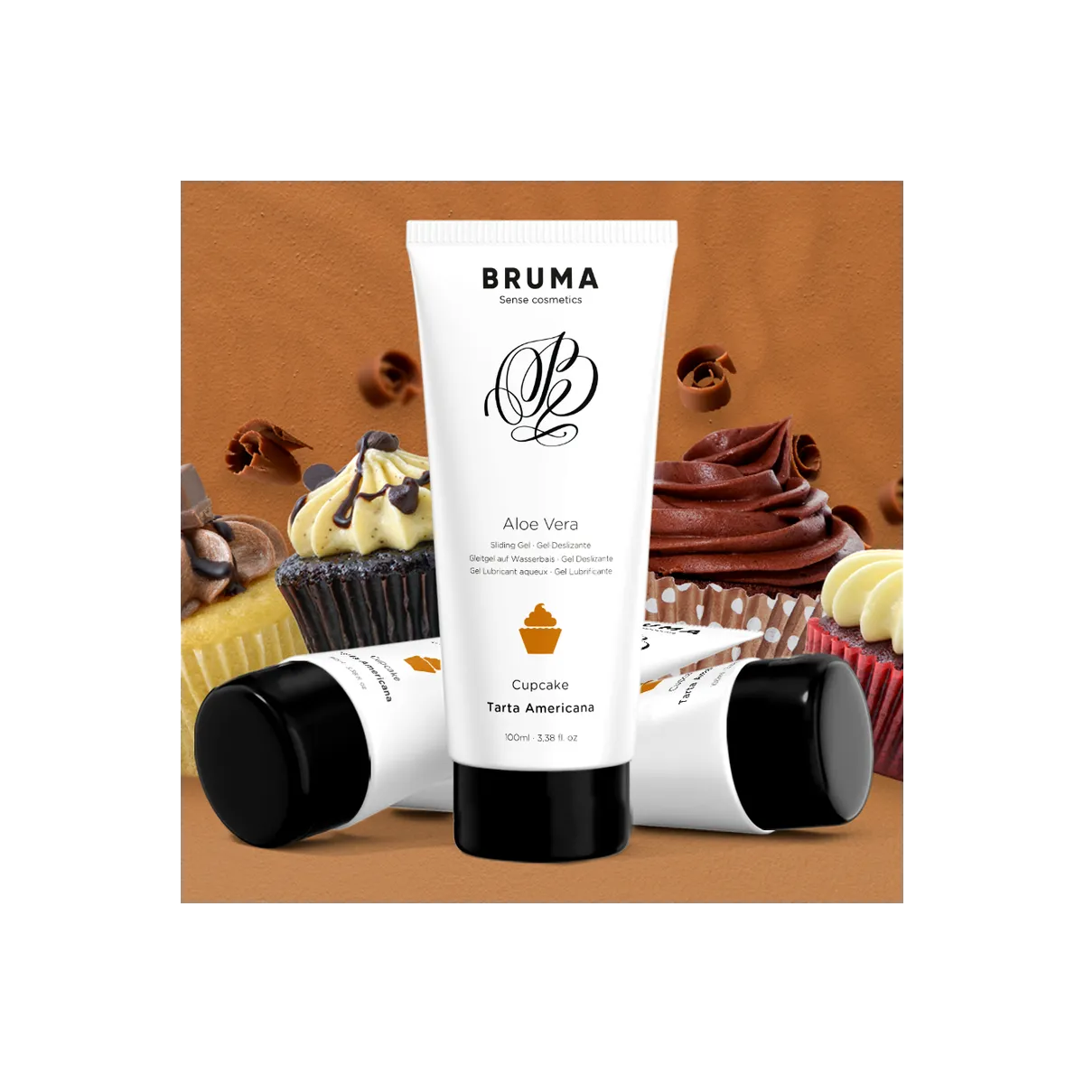 Aloe Vera Gleitgel Cupcake-Geschmack 100 ml von Bruma | Fesselliebe.de