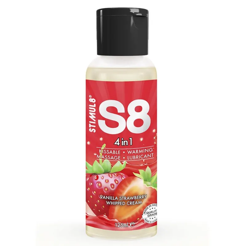S8 4 In 1 Erdbeer-Dessert-Gleitmittel 125 ml von Stimul8 | Fesselliebe.de