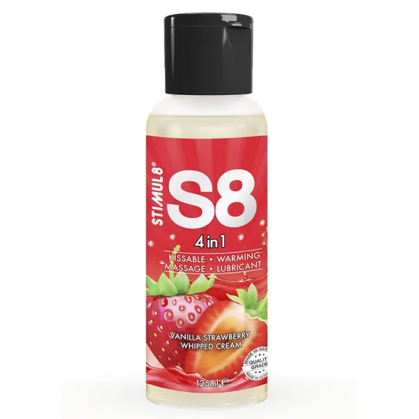 S8 4 In 1 Erdbeer-Dessert-Gleitmittel 125 ml von Stimul8 | Fesselliebe.de
