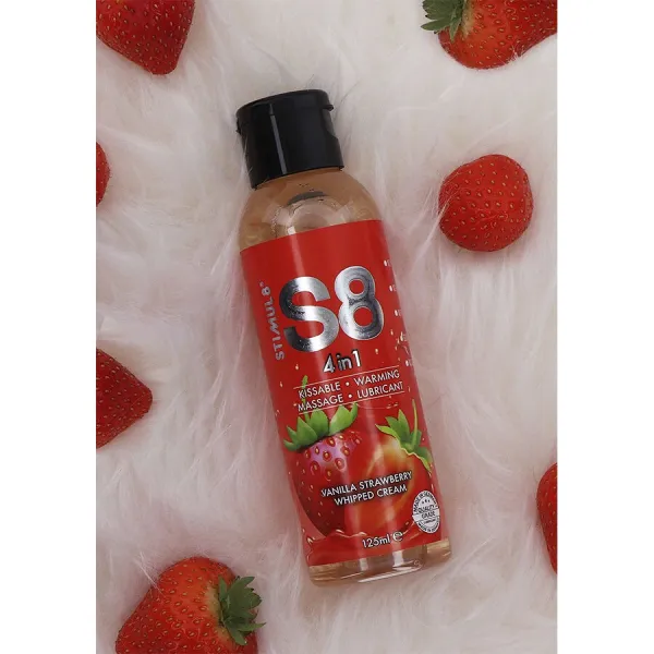 S8 4 In 1 Erdbeer-Dessert-Gleitmittel 125 ml von Stimul8 | Fesselliebe.de
