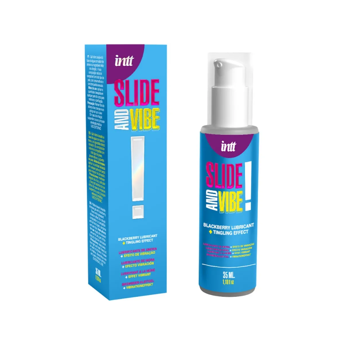 Küssbares Vibrierendes Gleitmittel auf Wasserbasis 35 ml von Intt Releases | Fesselliebe.de