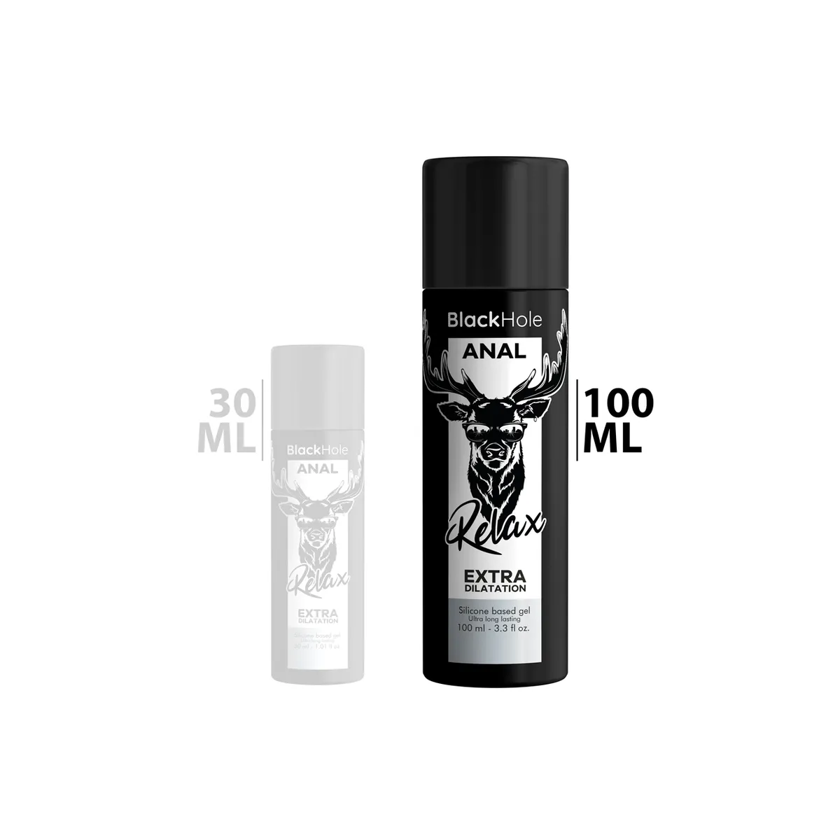Gel auf Silikonbasis zur Anal-Dilatation 100 ml von Black Hole | Fesselliebe.de