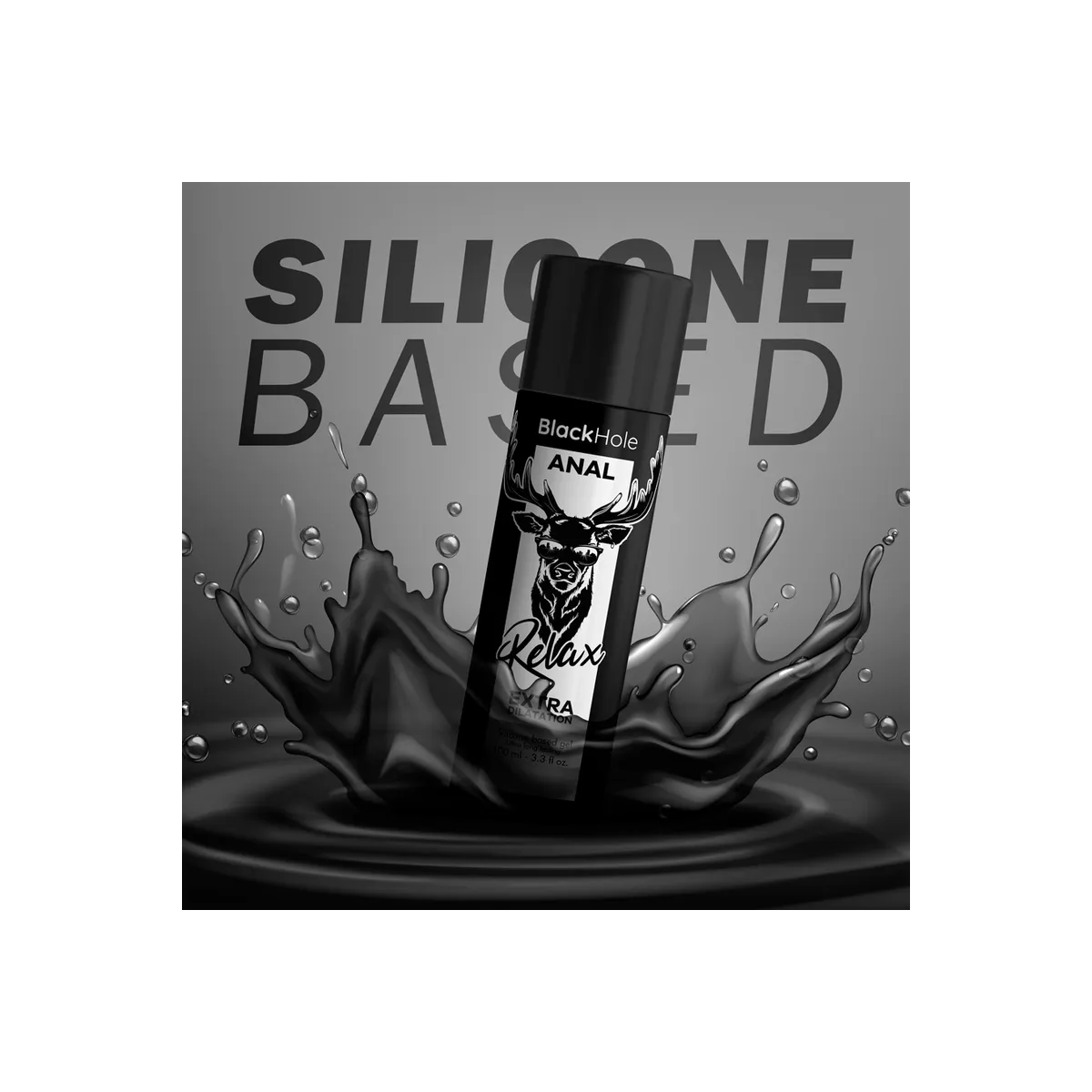 Gel auf Silikonbasis zur Anal-Dilatation 100 ml von Black Hole | Fesselliebe.de