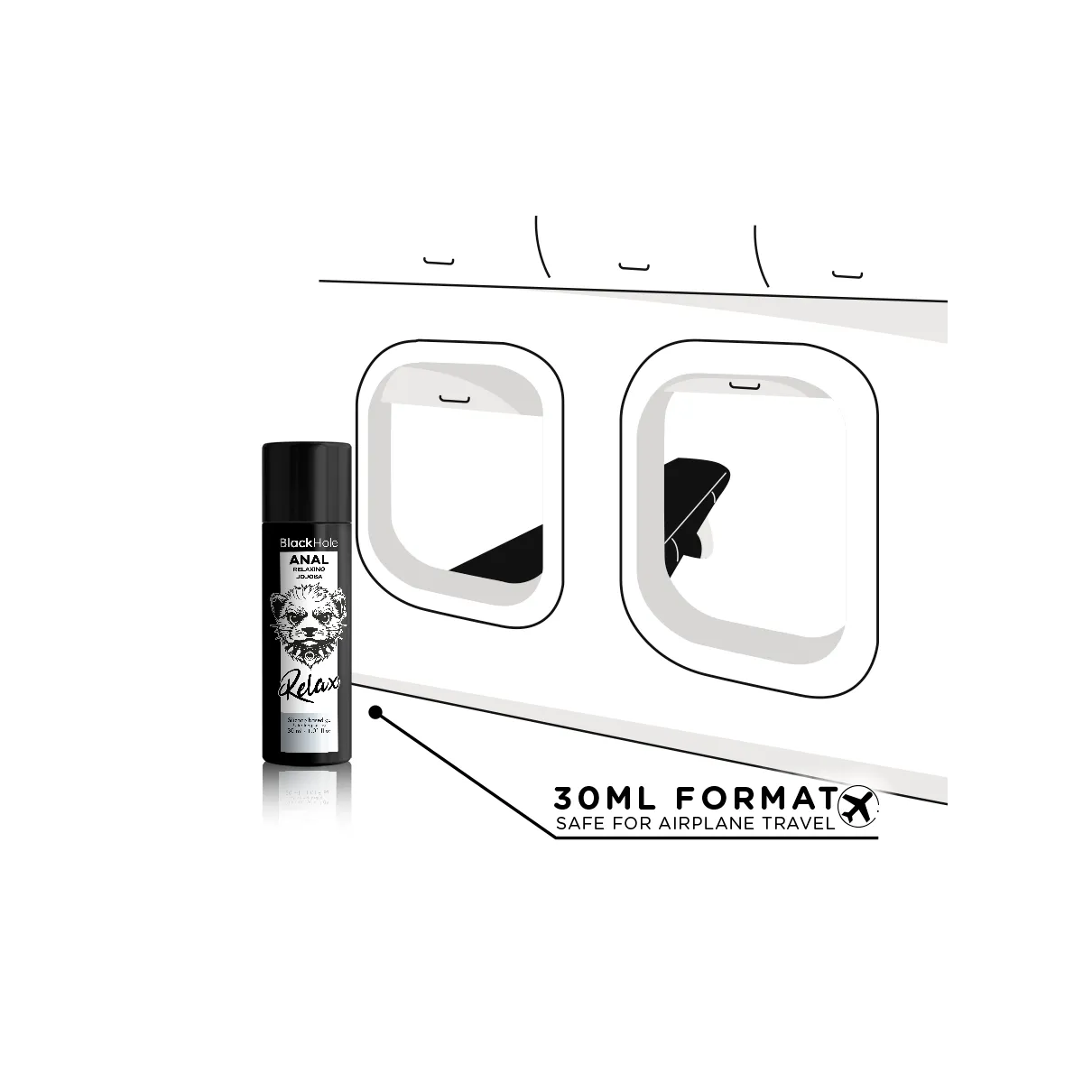 Anal Entspannende Jojoba Relax Silikonbasis 30 ml von Black Hole | Fesselliebe.de