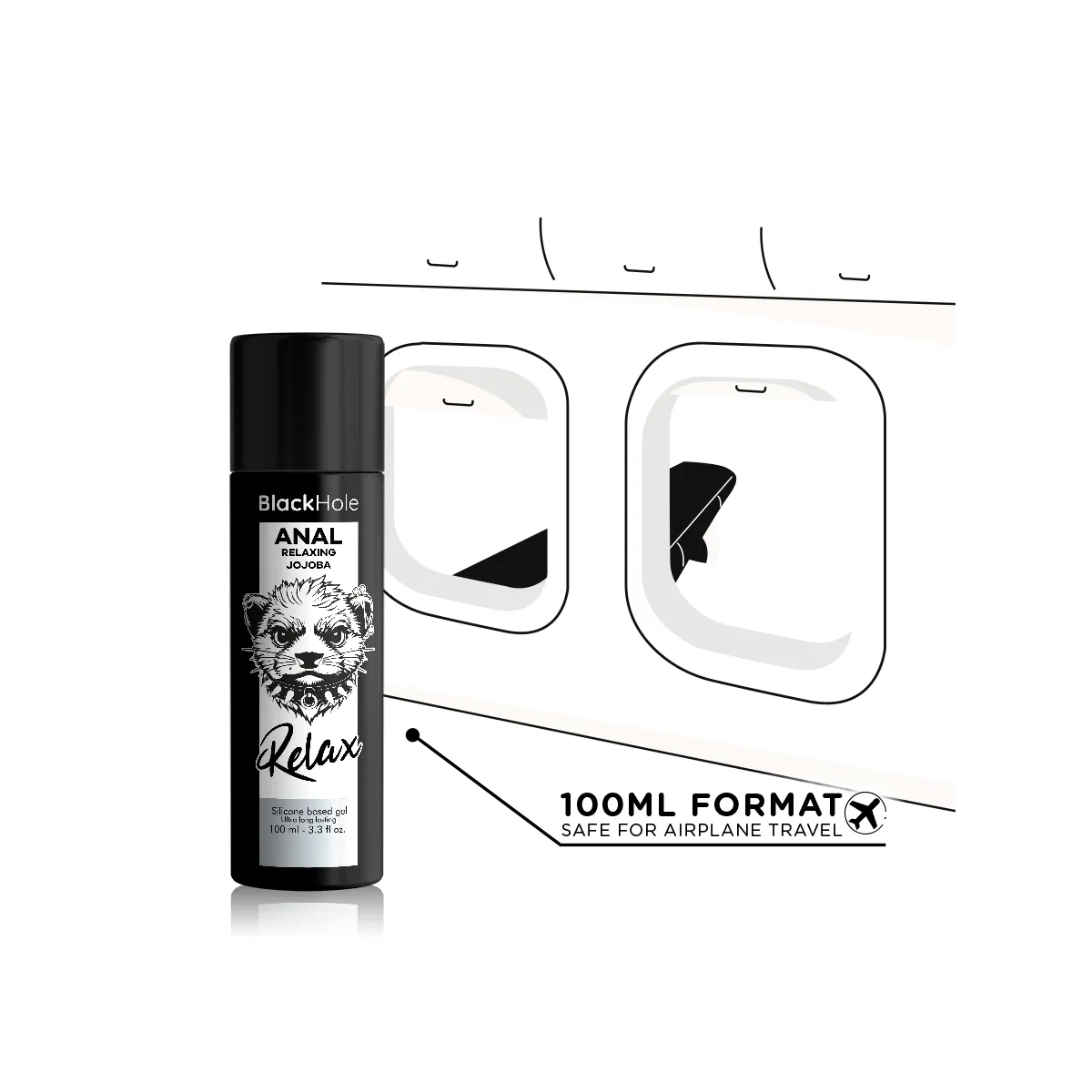 Anal Entspannende Jojoba Relax Silikonbasis 100 ml von Black Hole | Fesselliebe.de