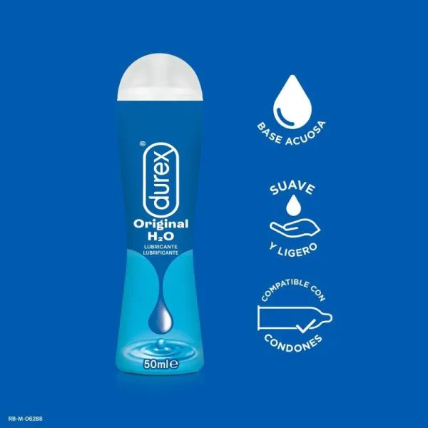 Durex Play natürliches H2o-Gleitmittel 50 ml von Durex Lubes | Fesselliebe.de