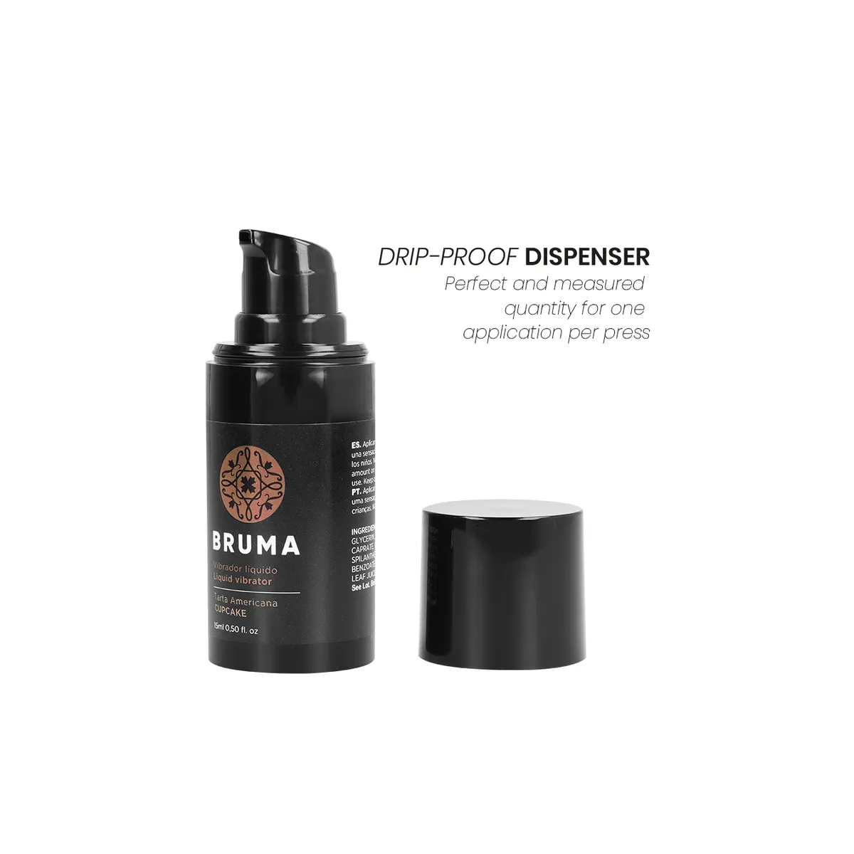 Flüssiger Vibrator Ultra Gleitend Cupcake 15 ml von Bruma | Fesselliebe.de