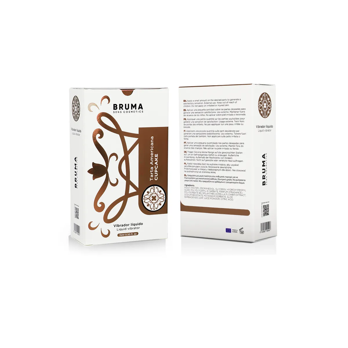 Flüssiger Vibrator Ultra Gleitend Cupcake 15 ml von Bruma | Fesselliebe.de