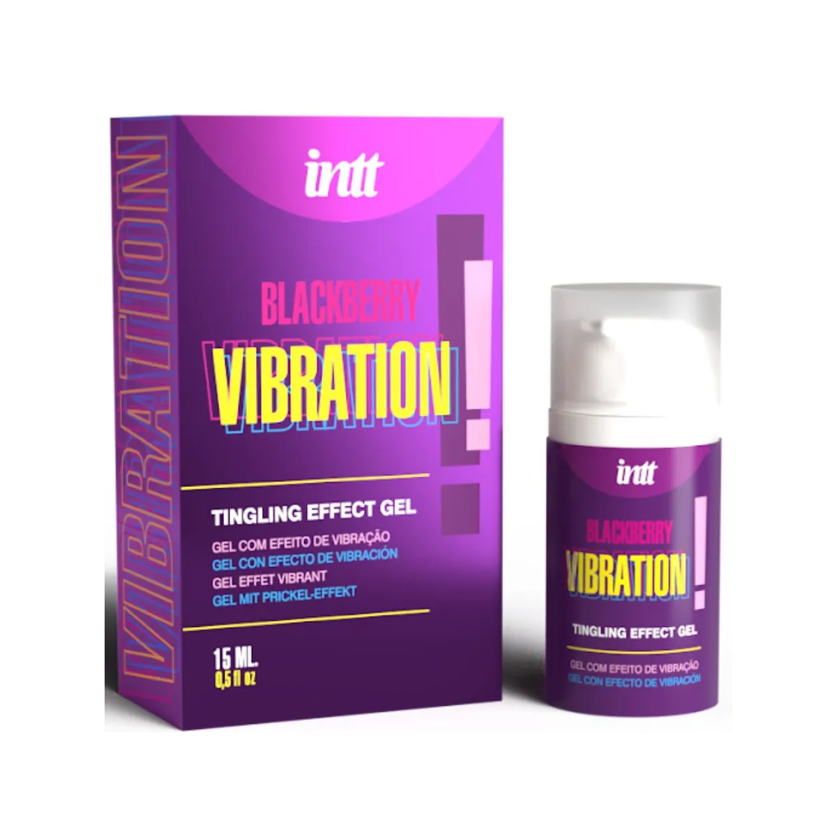 Flüssige Vibrationsgel mit Brombeergeschmack 15 ml von Intt Releases | Fesselliebe.de