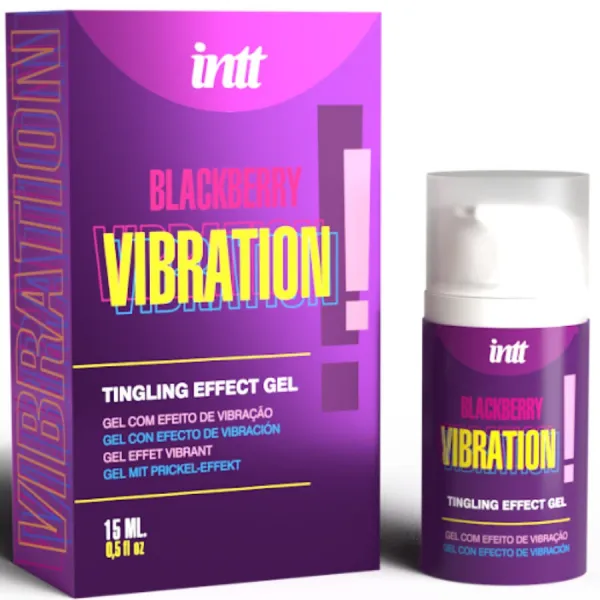 Flüssige Vibrationsgel mit Brombeergeschmack 15 ml von Intt Releases | Fesselliebe.de