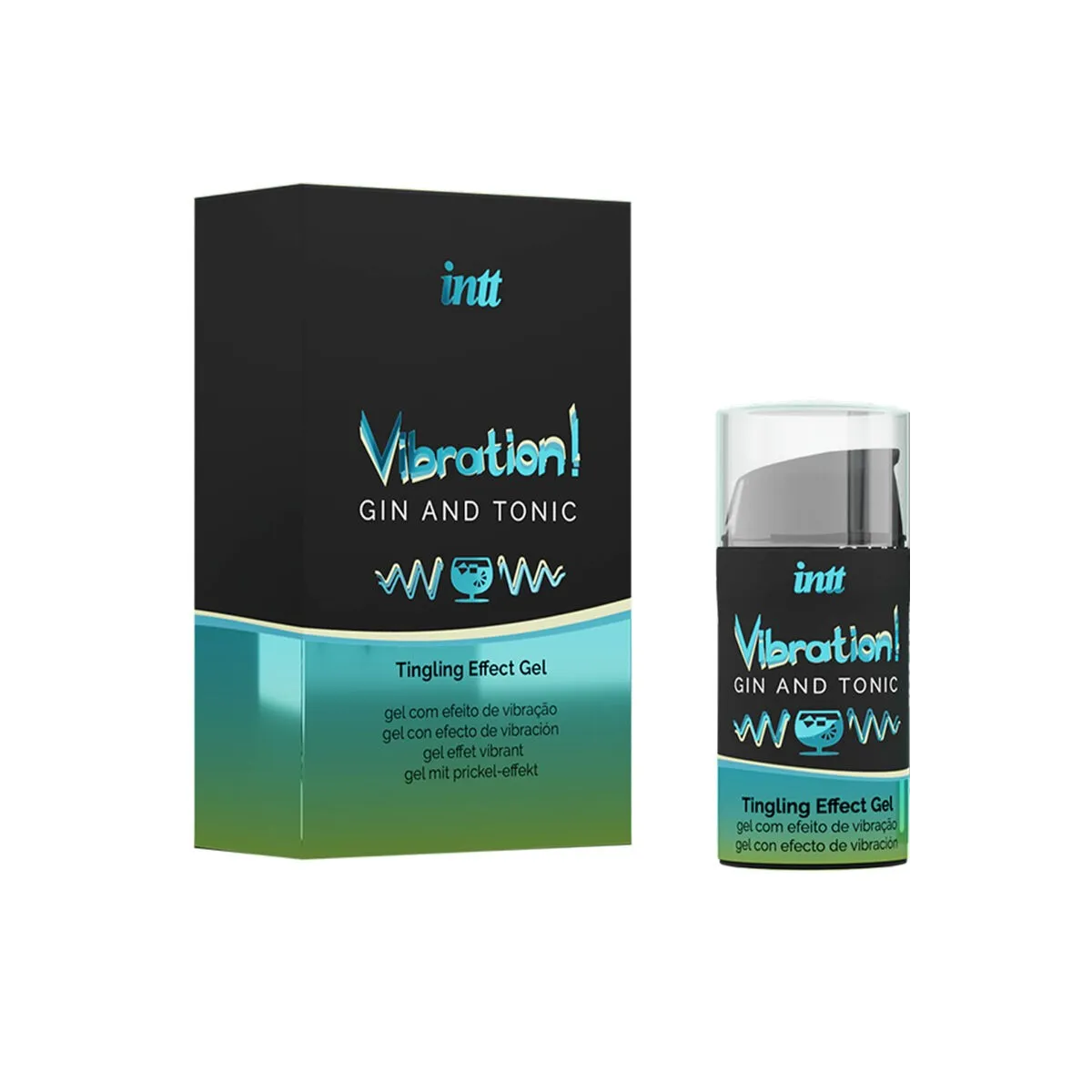 Kraftvolles Intimstimulierendes Flüssiges Vibrator-Gel Gin & Tonic 15 ml von Intt Unisex Arousal Gel | Fesselliebe.de