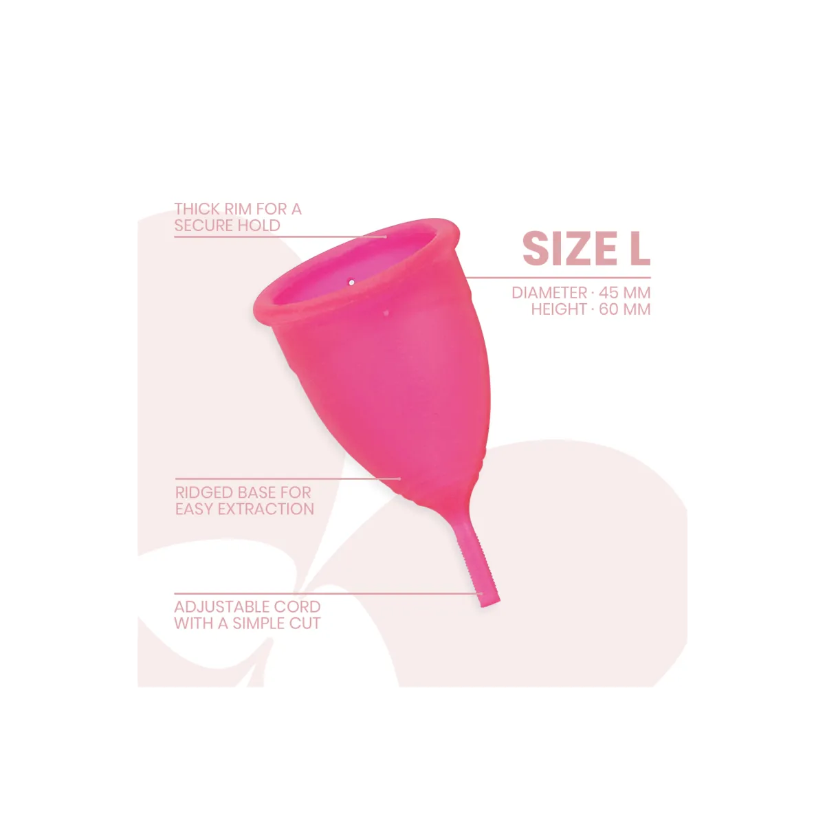 Menstrual Cup Medizinisches Silikon - Grösse L von Intimichic | Fesselliebe.de