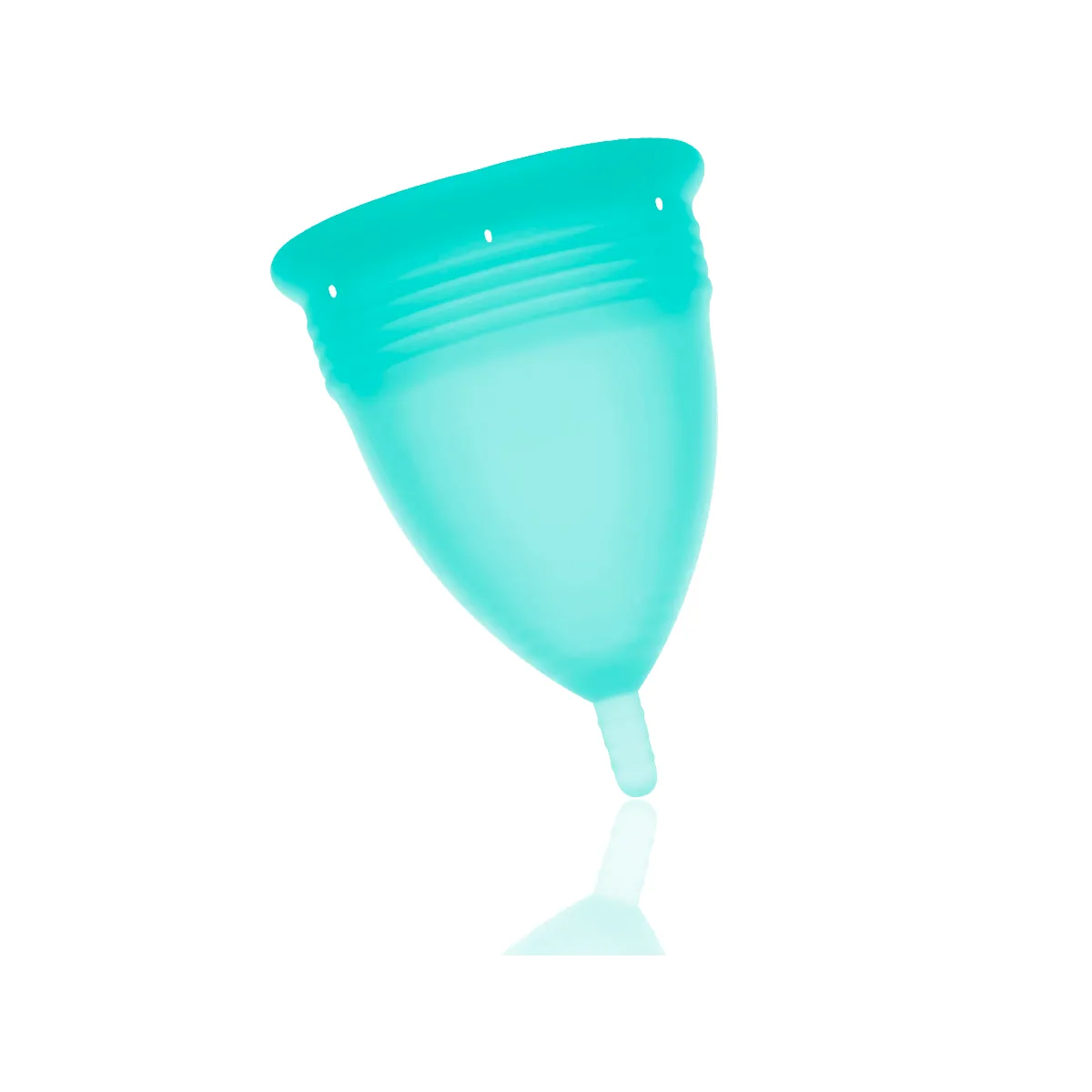 Fda Silikon-Menstrualcup Aquamarin - Grösse L von Stercup | Fesselliebe.de