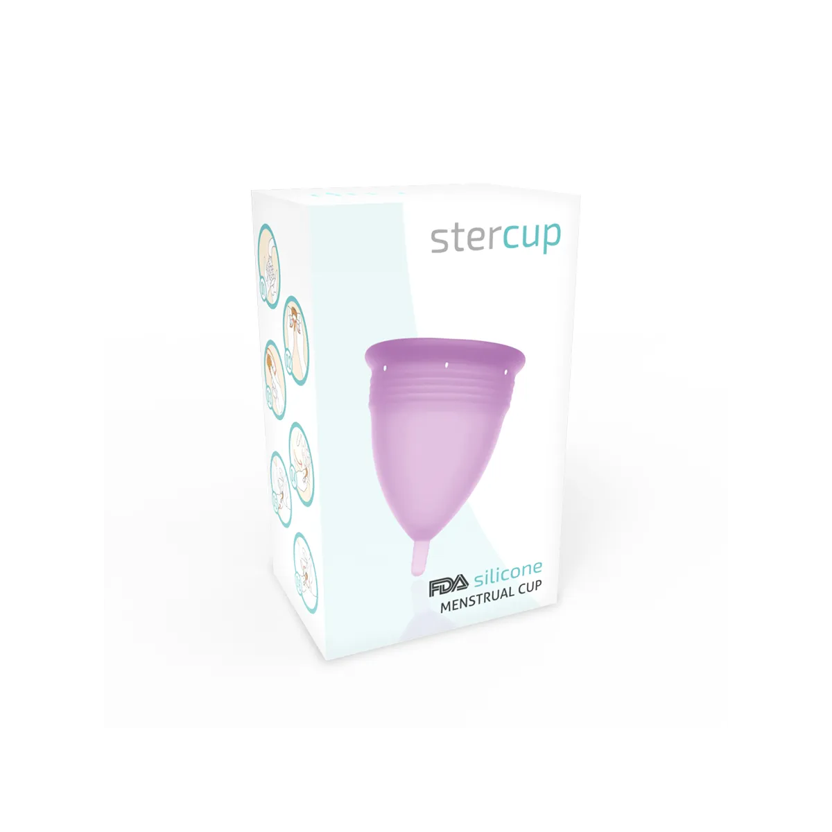 Fda Silikon-Menstrualcup Flieder - Grösse L von Stercup | Fesselliebe.de