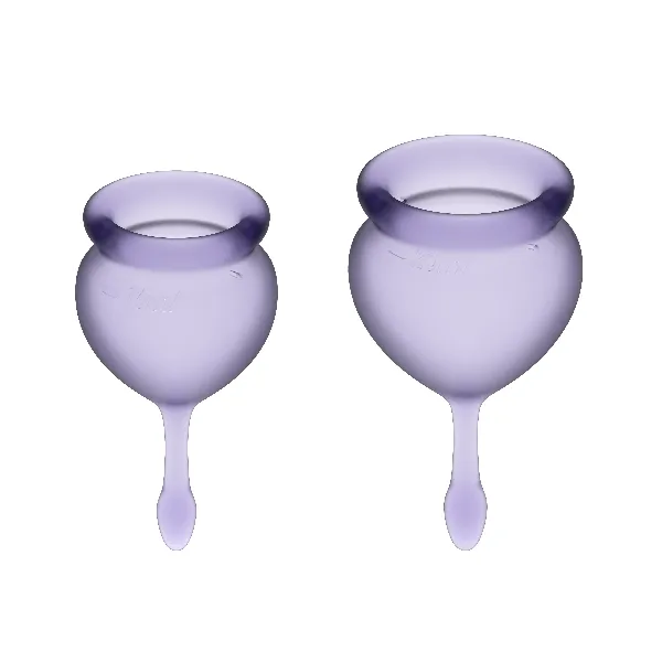 Feel Good Menstrual Cup Lila 15 + 20 ml von Satisfyer Menstrual Cups | Fesselliebe.de