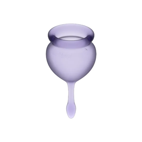 Feel Good Menstrual Cup Lila 15 + 20 ml von Satisfyer Menstrual Cups | Fesselliebe.de