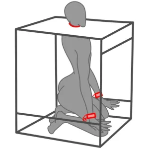 Kink Club Cabina Bukkake Schwarz & Rot von Secret Dome