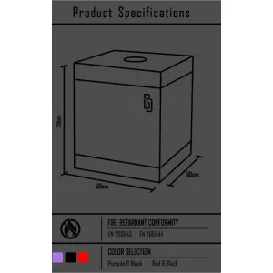 Kink Club Cabina Bukkake Schwarz & Rot von Secret Dome