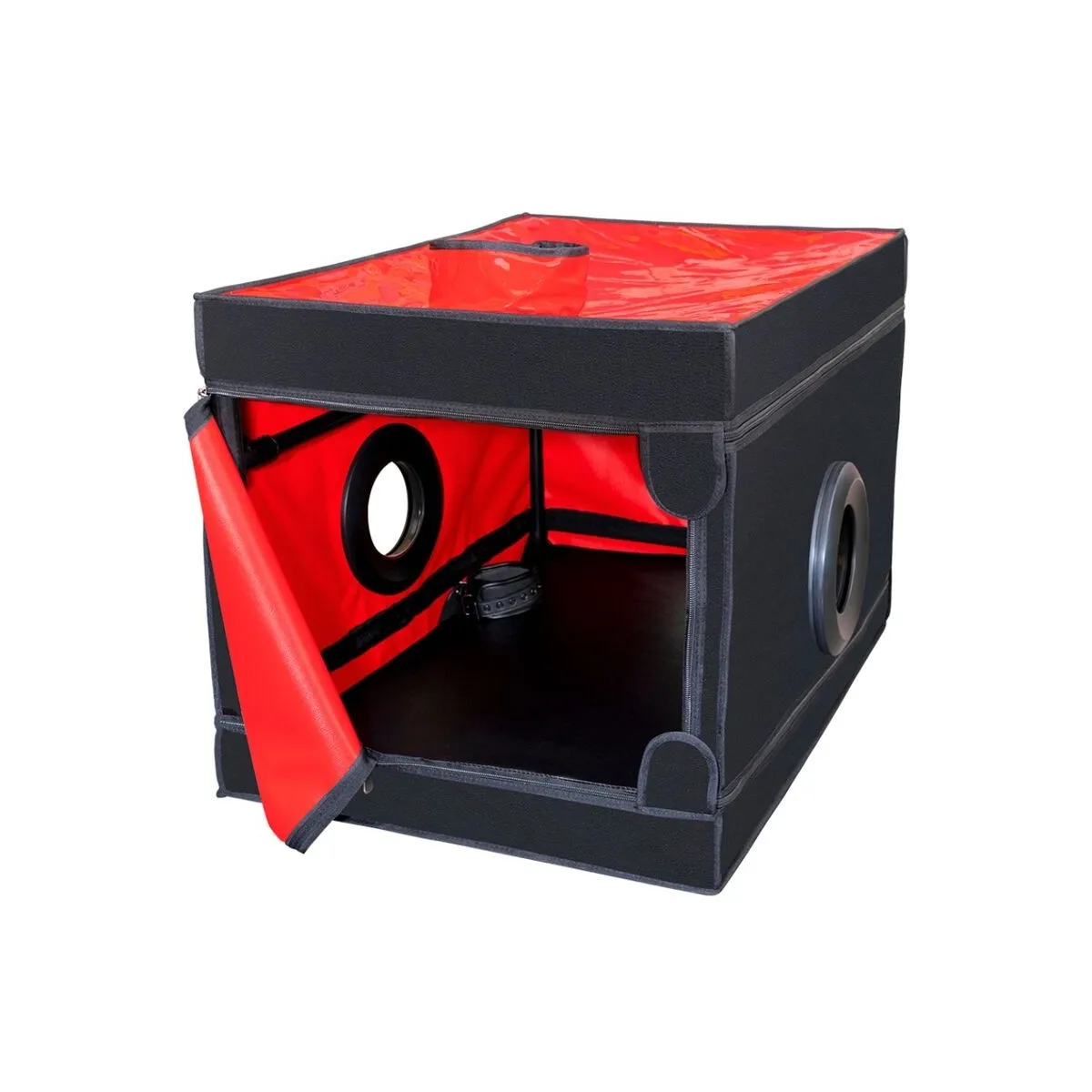 Kink Club La Niche Cabin Schwarz & Rot von Secret Dome | Fesselliebe.de