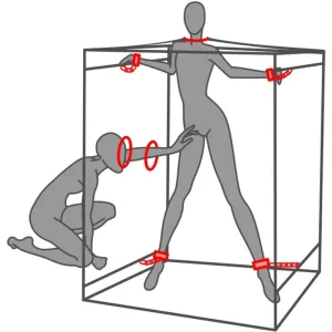 Kink Club Cabin Scandale Schwarz & Rot von Secret Dome