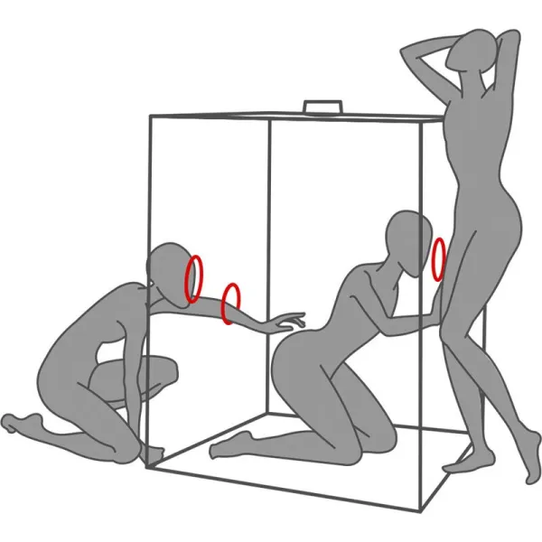 Kink Club Cabin Scandale Schwarz & Rot von Secret Dome | Fesselliebe.de