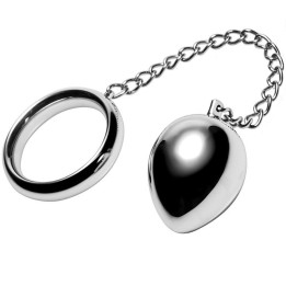 Cockring 50mm + Kette mit Metallkugel von Metal Hard | Fesselliebe.de