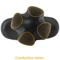 Tartarus Anal Plug Quadripolar Silikon Schwarz von Electrastim