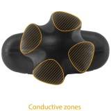 Tartarus Anal Plug Quadripolar Silikon Schwarz von Electrastim | Fesselliebe.de