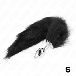 Anal Plug Grösse S 7 X 3 cm mit Kunststoffschwanz 40 cm Schwarz von Kink Pleasure Plugs | Fesselliebe.de