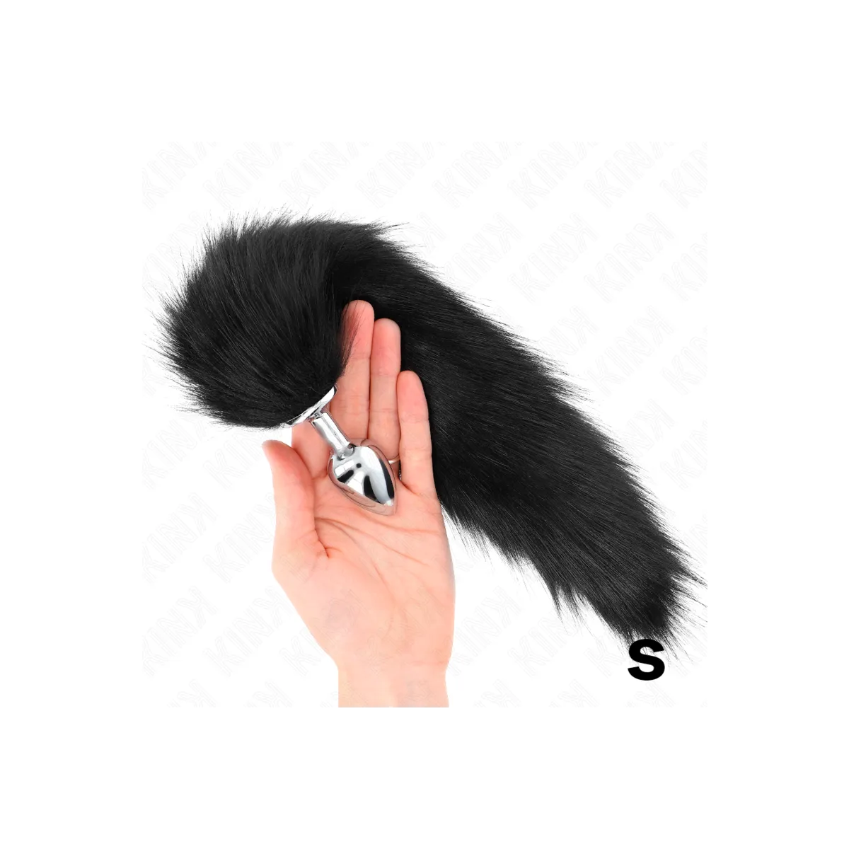 Anal Plug Grösse S 7 X 3 cm mit Kunststoffschwanz 40 cm Schwarz von Kink Pleasure Plugs | Fesselliebe.de