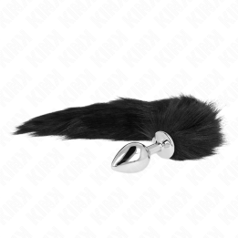 Anal Plug Grösse M 8 X 3,5 cm mit Kunststoffschwanz 40 cm Schwarz von Kink Pleasure Plugs | Fesselliebe.de