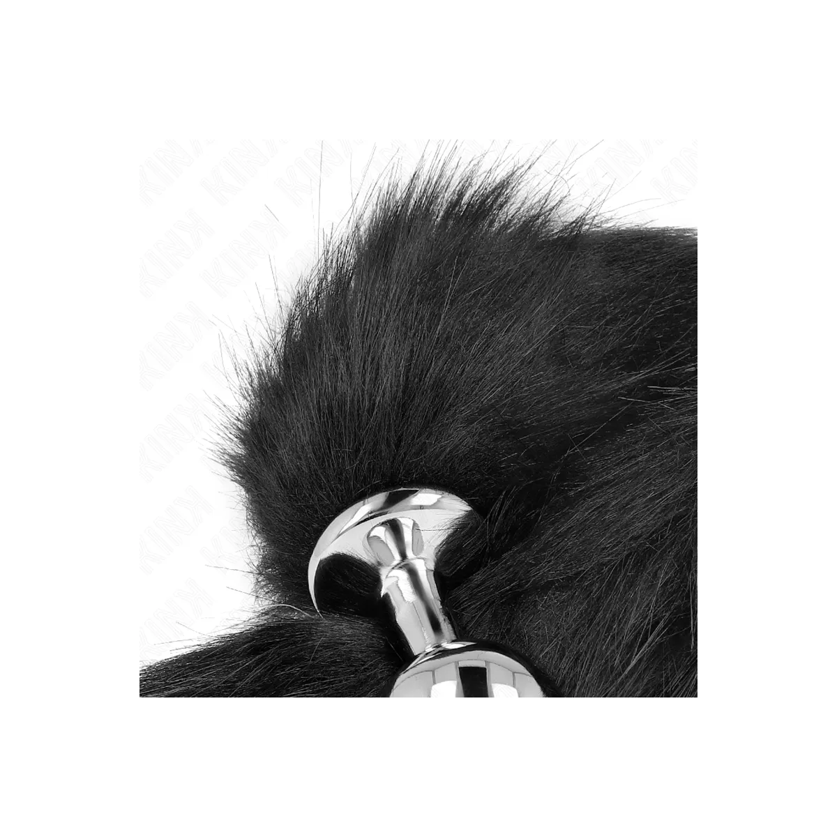 Anal Plug Grösse M 8 X 3,5 cm mit Kunststoffschwanz 40 cm Schwarz von Kink Pleasure Plugs | Fesselliebe.de