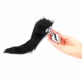 Anal Plug Grösse L 10 X 4 cm mit Kunststoffschwanz 40 cm Schwarz von Kink Pleasure Plugs
