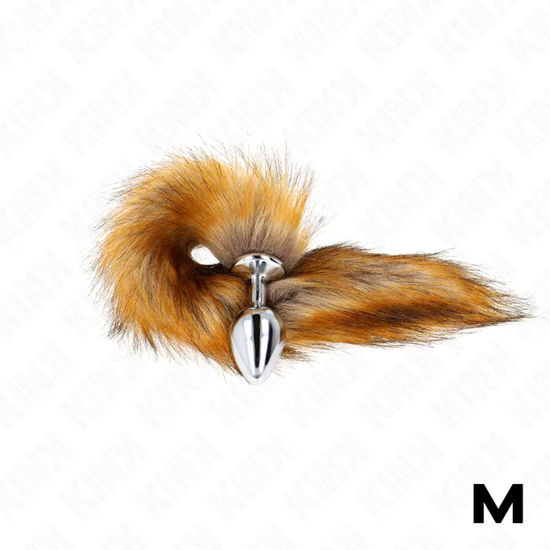 Anal Plug Grösse M 8 X 3,5 cm mit Kunststoffschwanz 40 cm Braun von Kink Pleasure Plugs | Fesselliebe.de