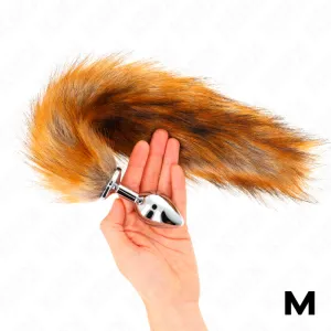 Anal Plug Grösse M 8 X 3,5 cm mit Kunststoffschwanz 40 cm Braun von Kink Pleasure Plugs