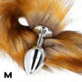 Anal Plug Grösse M 8 X 3,5 cm mit Kunststoffschwanz 40 cm Braun von Kink Pleasure Plugs