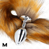 Anal Plug Grösse M 8 X 3,5 cm mit Kunststoffschwanz 40 cm Braun von Kink Pleasure Plugs | Fesselliebe.de
