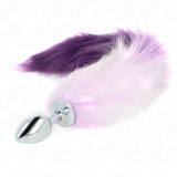 Anal Plug Grösse S 7 X 3 cm mit Kunststoffschwanz 40 cm Lila von Kink Pleasure Plugs | Fesselliebe.de